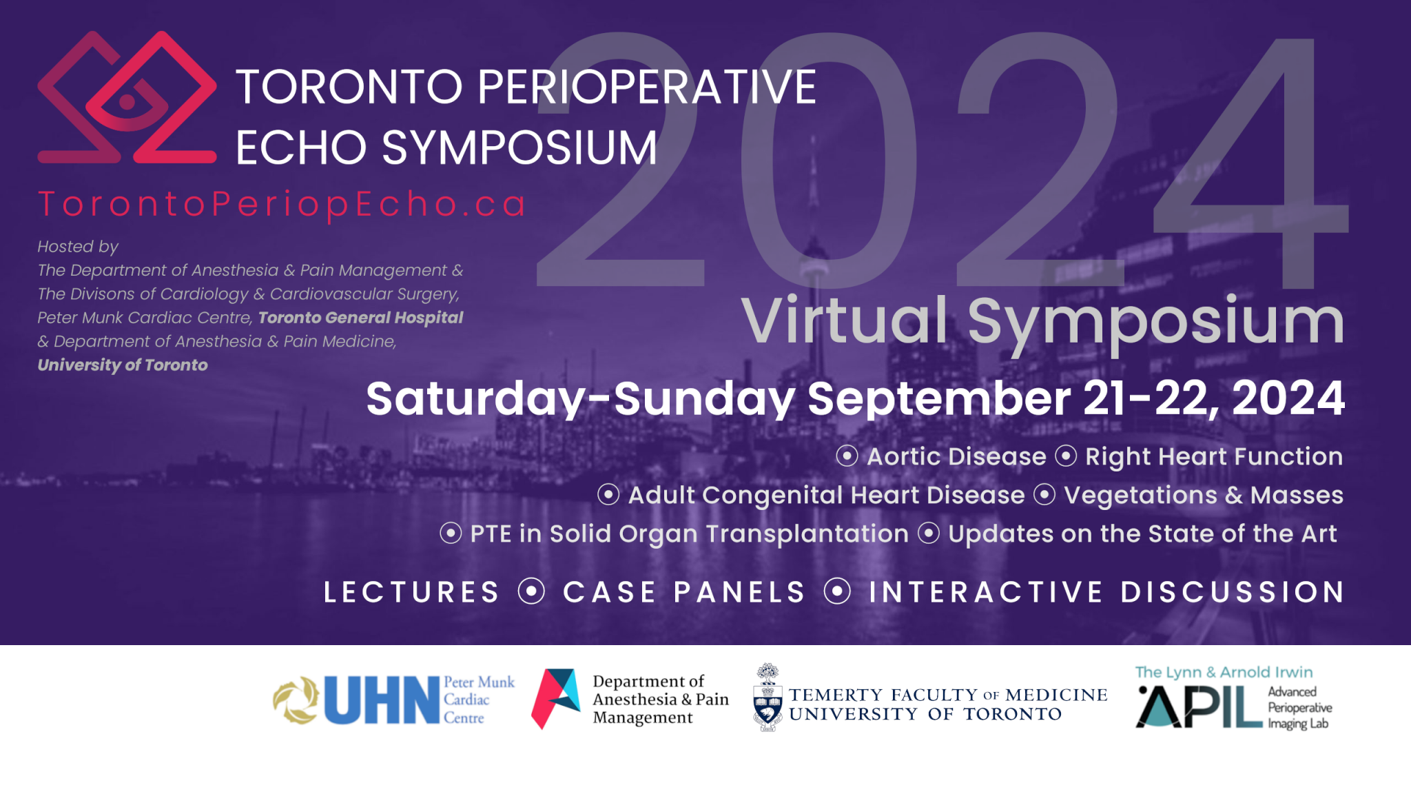 Toronto Perioperative Echo Symposium 2024 Virtual | September 21-22, 2024